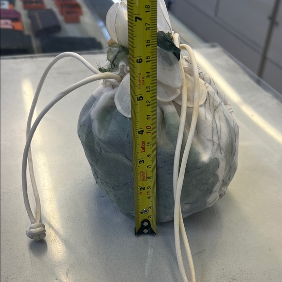 Floral Silk Drawstring Pouch - Picture 5 of 5